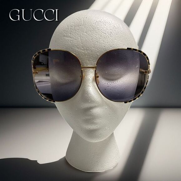 Gucci Sunglasses NEW Oversized GG0595S 005 Never Worn - Picture 3 of 10